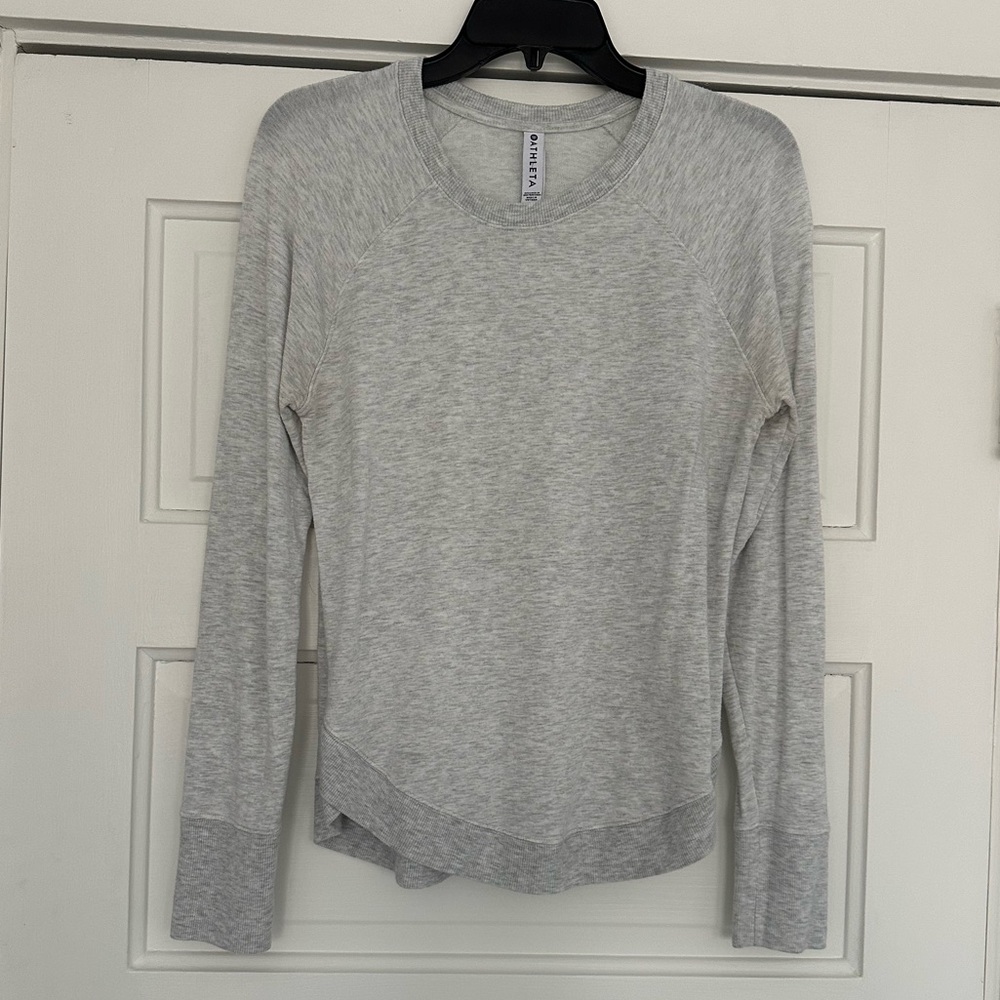 Athleta Gray Lightweight Sweatshirt